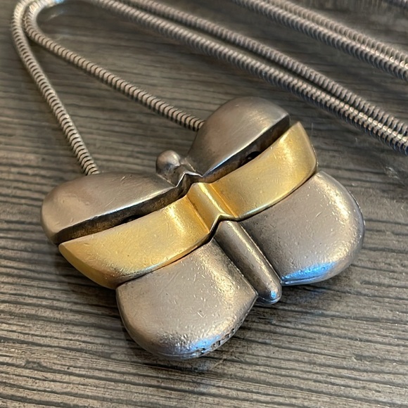 Chico’s Two-tone Butterfly Necklace - Picture 4 of 16